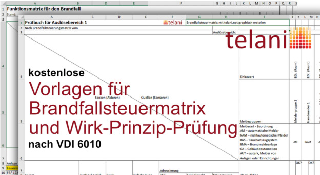 Neue kostenlose Vorlagen für Ihre Brandfallsteuermatrix und Wirk-Prinzip-Prüfung